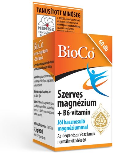 BioCo Szerves Mg + B6-vitamin 60 db