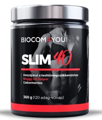 Biocom Slim 40 meggy ízű italpor 360 g