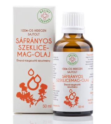 Bálint Cseppek 100%-os hidegen sajtolt Sáfrányos Szeklicemag olaj 50 ml