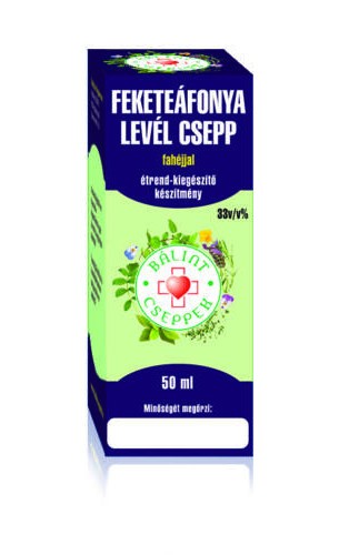 Bálint Cseppek Feketeáfonya levél csepp fahéjjal 50 ml