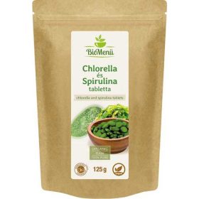   BioMenü BIO CHLORELLA és SPIRULINA tabletta 125 g (~250  db)