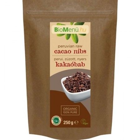 BioMenü bio perui zúzott nyers kakaóbab 250 g