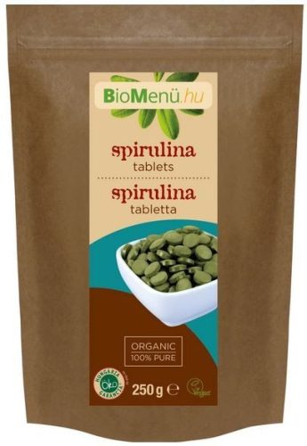 BioMenü bio spirulina tabletta akció,250 g