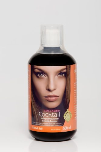 Collagen Cocktail Kollagén Hialuronsav Elasztin komplex 500 ml - barack