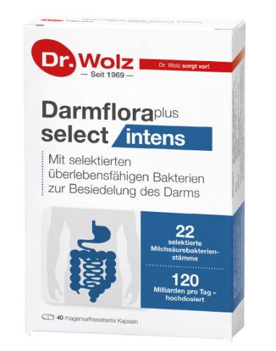 Dr.Wolz Darmflora plus select intens probiotikum kapszula 40 db