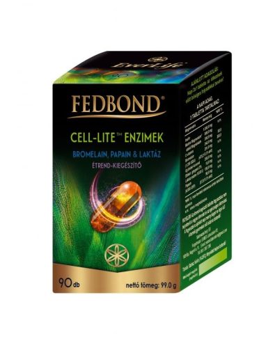 Fedbond Cell-Lite bromelain, papain, laktáz enzimek 90 db