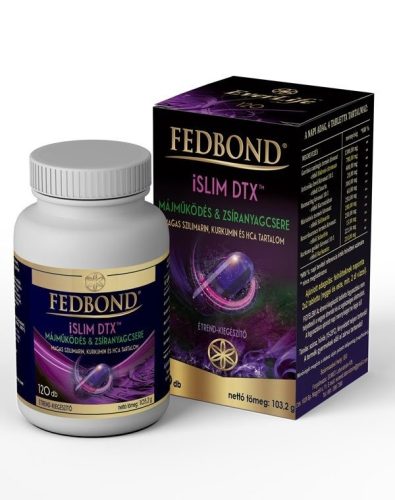 Fedbond iSlim DTX májműködés zsíranyagcsere komplex 120 db