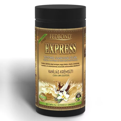 Fedbond Express Vaníliás krémsüti Csoki-chips turmixpor 825 g