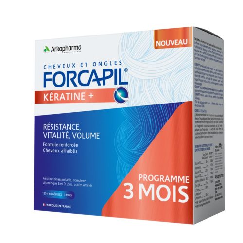 Forcapil Keratin + hajerősítő kapszula 180 db