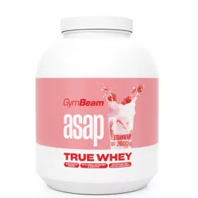 GymBeam Asap True Whey tejsavófehérje 2000 g - eper