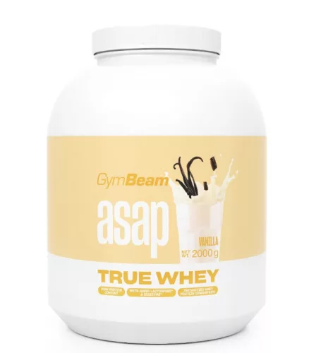 GymBeam Asap True Whey tejsavófehérje 2000 g - vanília