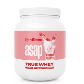 GymBeam Asap True Whey tejsavófehérje 900 g - eper