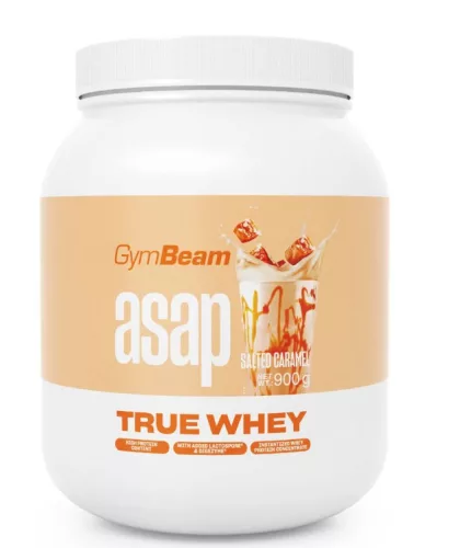 GymBeam Asap True Whey tejsavófehérje 900 g - sós karamell
