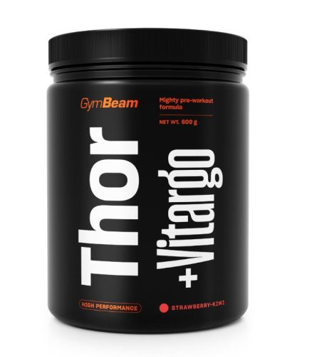 GymBeam Thor Fuel + Vitargo edzés előtti serkentő 600 g - eper-kiwi