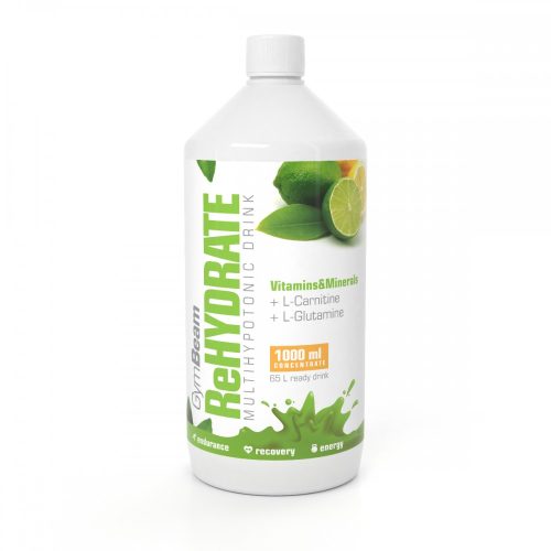 GymBeam ReHydrate izotóniás ital 1000 ml - citrom-lime