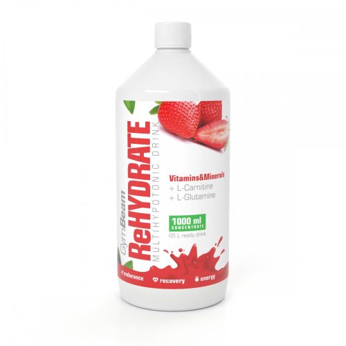 GymBeam ReHydrate izotóniás ital 1000 ml - eper