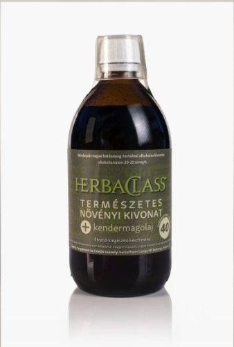 HerbaClass Természetes növényi kivonat 40 + kendermagolaj 500 ml