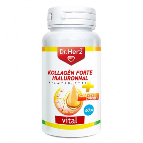 Dr. Herz Kollagén Forte Hialuronnal + Szerves Cink 60 db