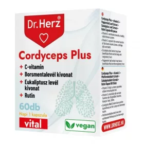 Dr. Herz Cordyceps Plus + C-vitamin 60 db