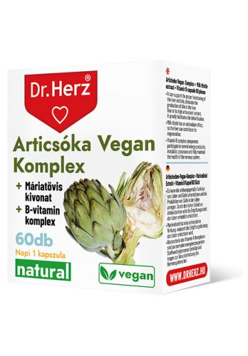 Dr. Herz Articsóka Vegan Komplex 400mg 60 db 