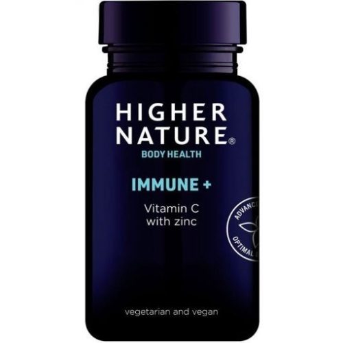 Higher Nature Immune kapszula C-vitaminnal, cinkkel 90 db