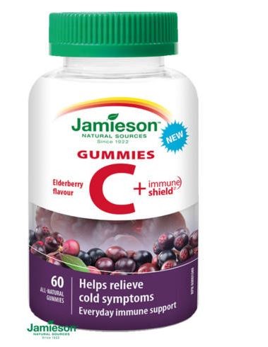 Jamieson C-vitamin Immune Shield gumicukor bodza kivonattal 60 db 
