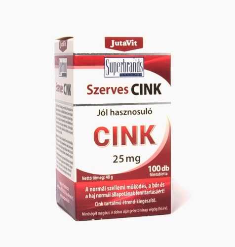 JutaVit Szerves Cink 25 mg - 100 db