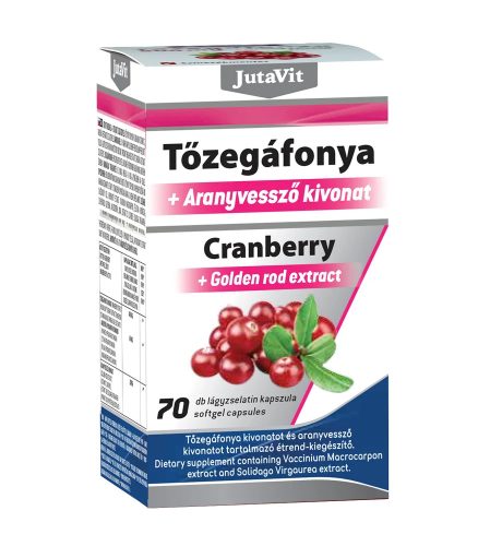 JutaVit Tőzegáfonya 400 mg + Aranyvessző kivonat 70 db 