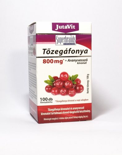 JutaVit Tőzegáfonya 800 mg + Aranyvessző kivonat 100 db