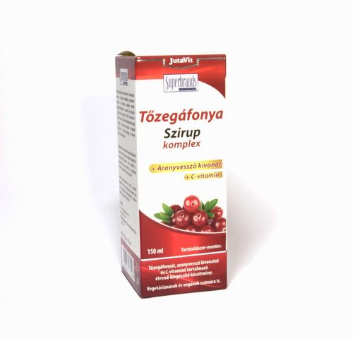 JutaVit Tőzegáfonya + Aranyvessző + C-vitamin szirup 150 ml