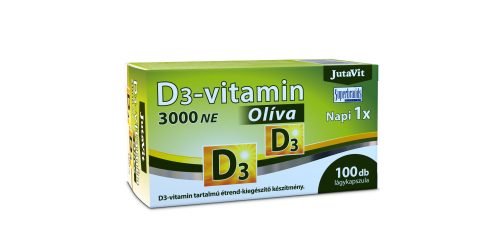 JutaVit D3-vitamin 3000 NE (75 mcg) Olíva 100 db