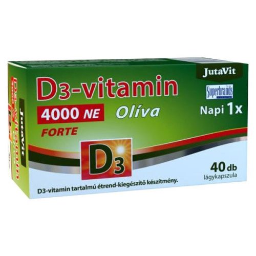JutaVit D3-vitamin 4000 NE (100 mcg) Olíva 40 db