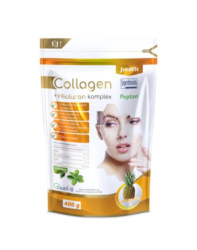 JutaVit Collagen+Hialuron Komplex, ananász ízű 400 g