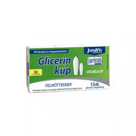 JutaVit Glicerin végbélkúp 2500mg Felnőtteknek 12 db