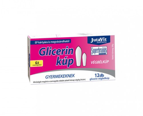 JutaVit Glicerin végbélkúp 1500mg Gyermekeknek 12 db