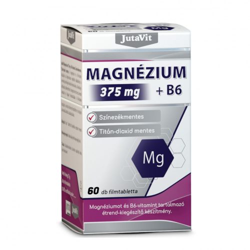 JutaVit Magnézium 375 mg + B6 vitamin 60 db