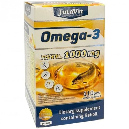 JutaVit Omega-3 Halolaj 1000 mg kapszula 100+10 db 