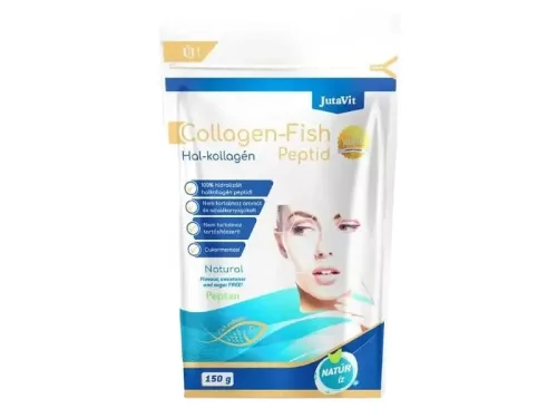 JutaVit Collagen-Fish Peptid halkollagén italpor natúr 150 g