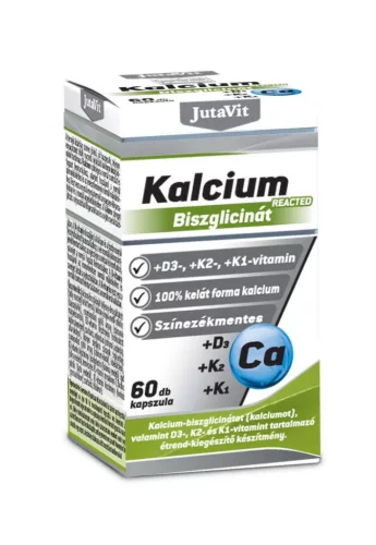 JutaVit Kalcium-biszglicinát + D3 + K2 + K1 kapszula 60 db