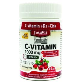 JutaVit C-Vitamin 1000 mg + D3 vitamin + Cink 45 db