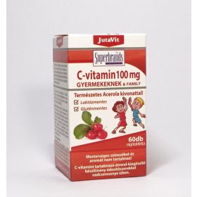   JutaVit C-vitamin 100 mg rágótabletta gyerekeknek Acerola kivonattal 60 db (lejárat2026.03.31.)