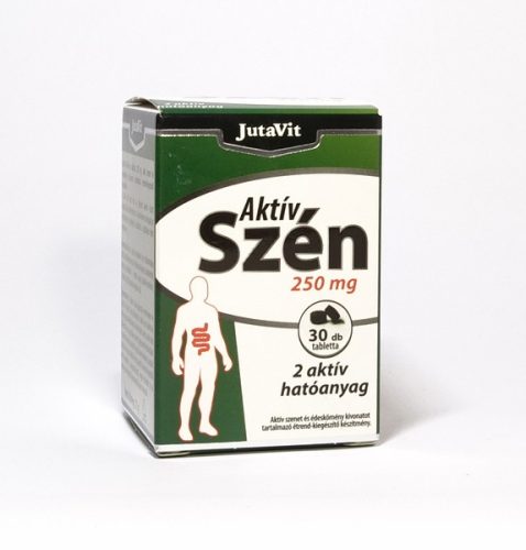 JutaVit Aktív Szén tabletta 250 mg - 30 db