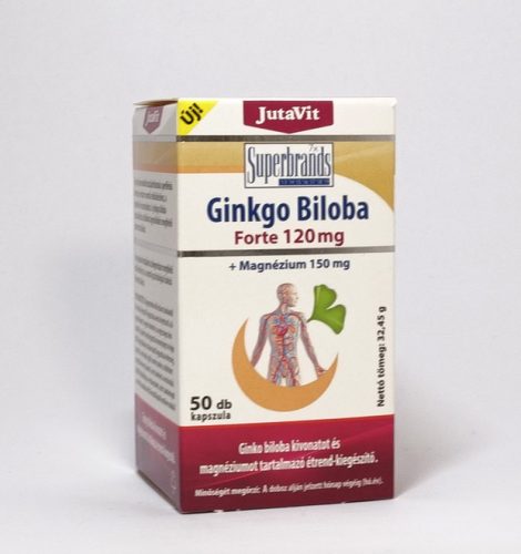 JutaVit Ginkgo Biloba Forte  120 mg + Magnézium 150 mg - 50 db