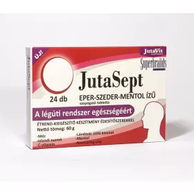   JutaVit JutaSept Eper-szeder-mentol ízű szopogató tabletta 24 db