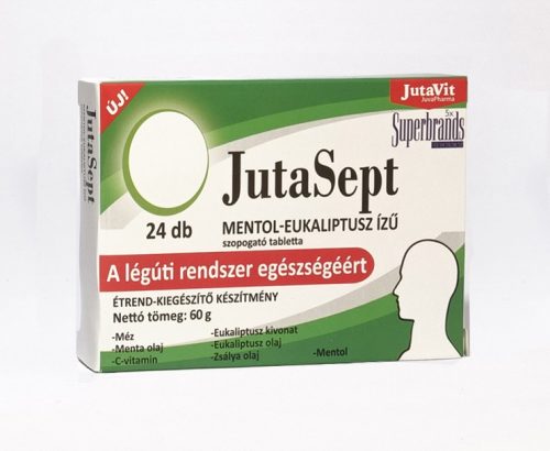 JutaVit JutaSept mentol-eukaliptusz ízű szopogató tabletta 24 db