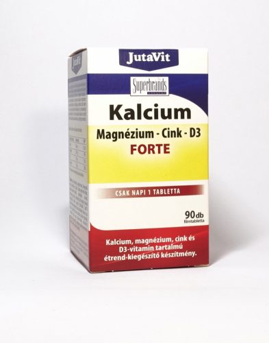 JutaVit Kalcium + Magnézium + Cink + D3 vitamin Forte 90 db