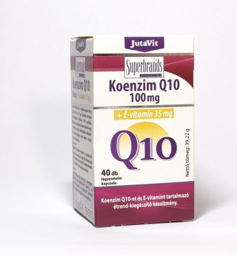 JutaVit Koenzim Q10 100 mg + E-vitamin 35 mg - 40 db