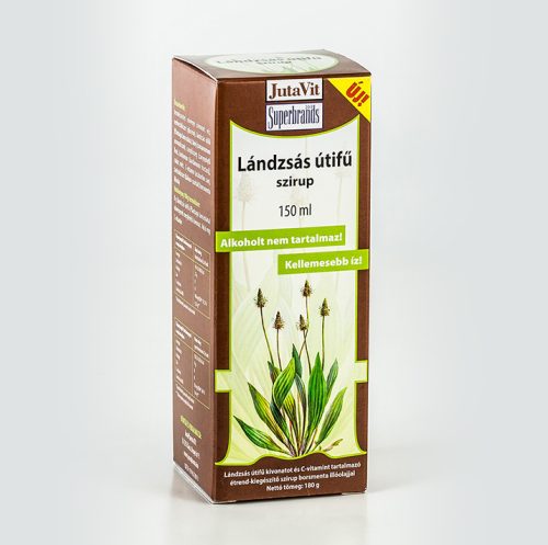 JutaVit Lándzsás útifű szirup 150 ml  (lejárat2025.04.30.)