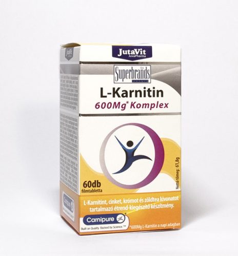 JutaVit L-Karnitin 600 mg + cink + króm + zöldtea 60 db