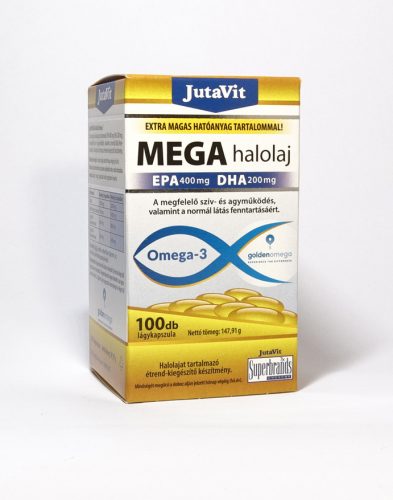 JutaVit MEGA halolaj Omega-3 100 db